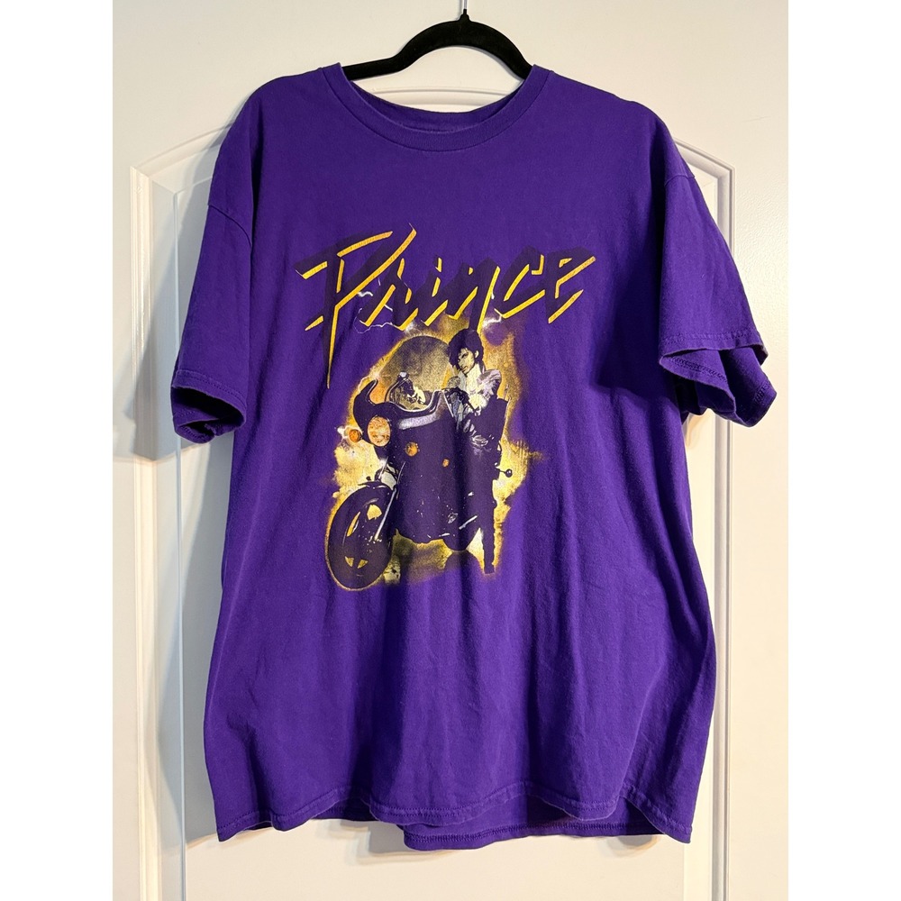 Prince Purple Rain Graphic T-Shirt Large Vintage 80s Music Rock Tee Pop Culture